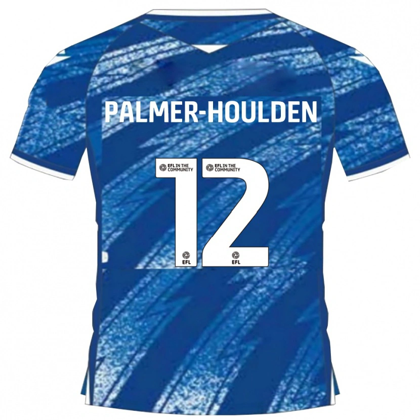 Danxen Homem Camisola Seb Palmer-Houlden #12 Azul Branco Principal 2025/26 Camisa