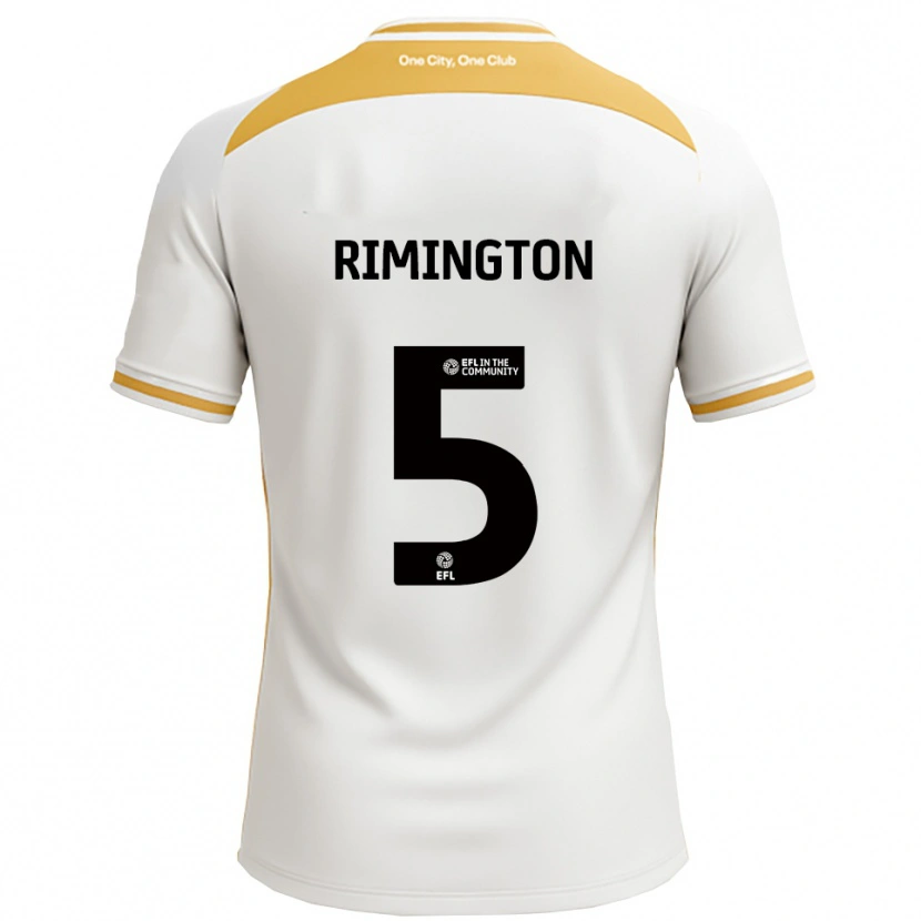 Danxen Homem Camisola Isabelle Rimington #5 Branco Dourado Principal 2025/26 Camisa