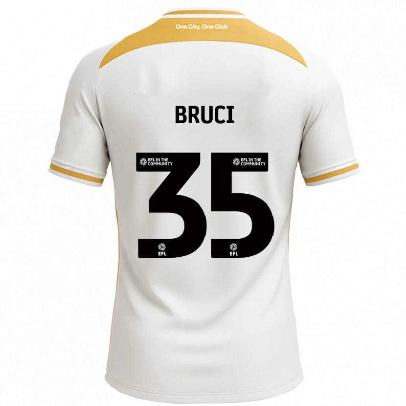 Danxen Homem Camisola Izabella Bruci #35 Branco Dourado Principal 2025/26 Camisa
