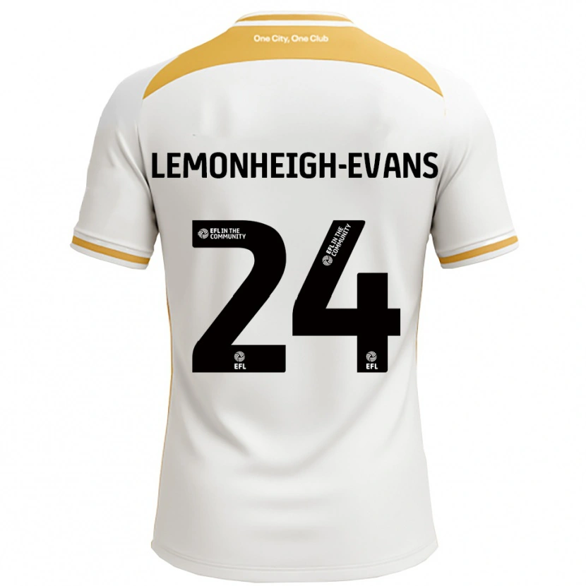 Danxen Homem Camisola Connor Lemonheigh-Evans #24 Branco Dourado Principal 2025/26 Camisa