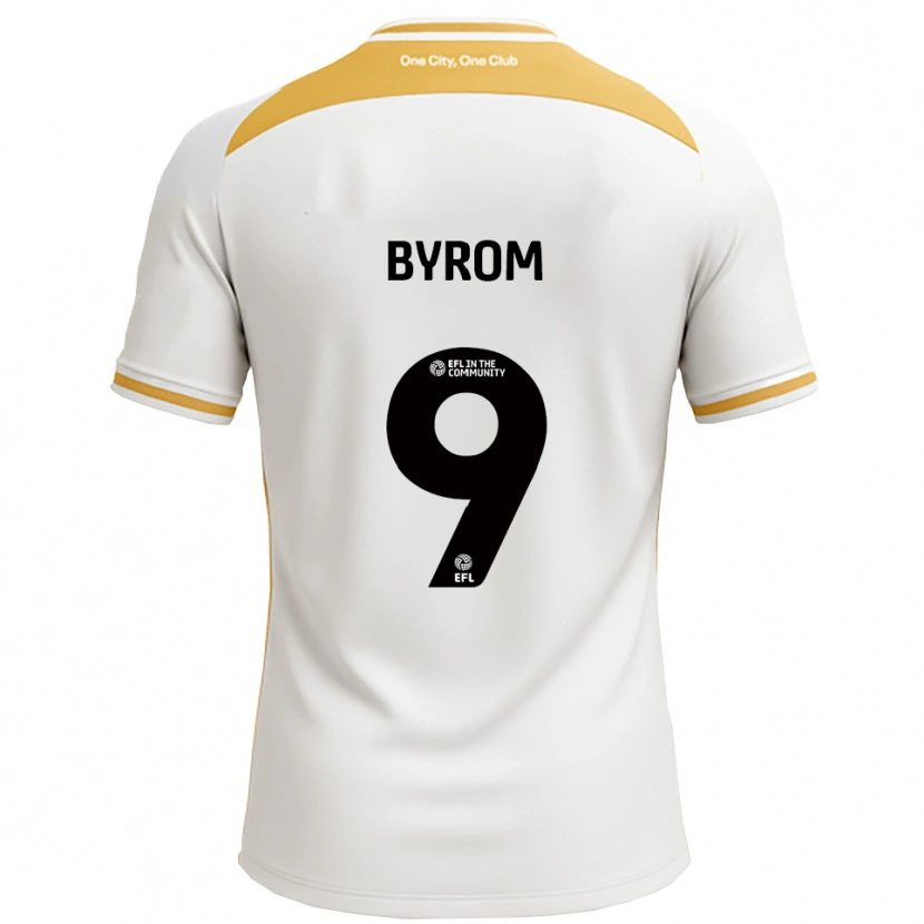 Danxen Homem Camisola Sophie Byrom #9 Branco Dourado Principal 2025/26 Camisa