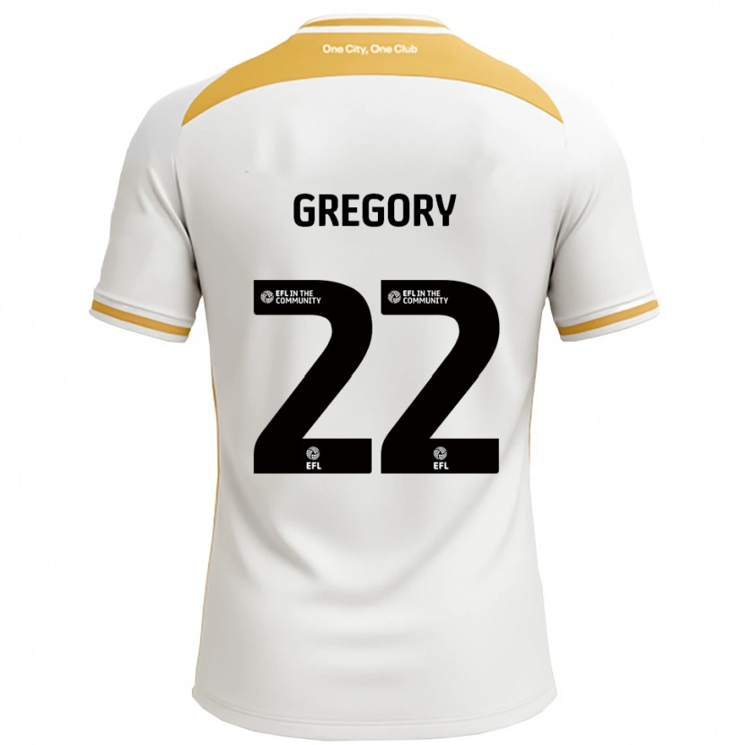 Danxen Homem Camisola Mia Gregory #22 Branco Dourado Principal 2025/26 Camisa