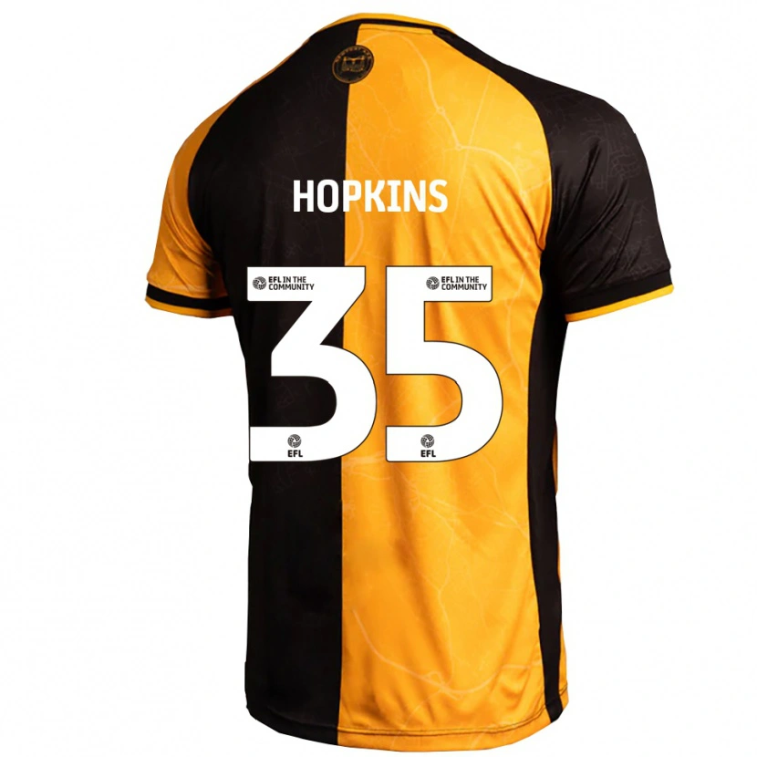 Danxen Homem Camisola Bailey Hopkins #35 Amarelo Preto Principal 2025/26 Camisa