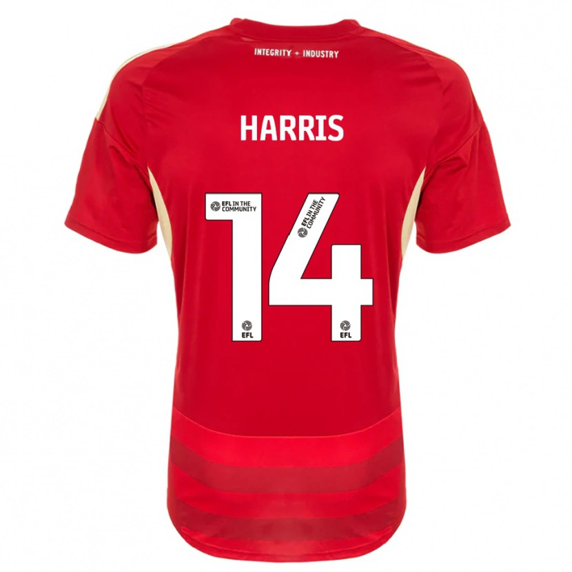 Danxen Homem Camisola Kadeem Harris #14 Vermelho Branco Principal 2025/26 Camisa