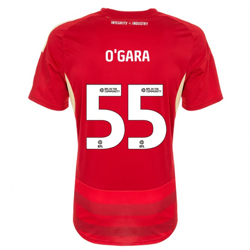 Danxen Homem Camisola Harry O'gara #55 Vermelho Branco Principal 2025/26 Camisa