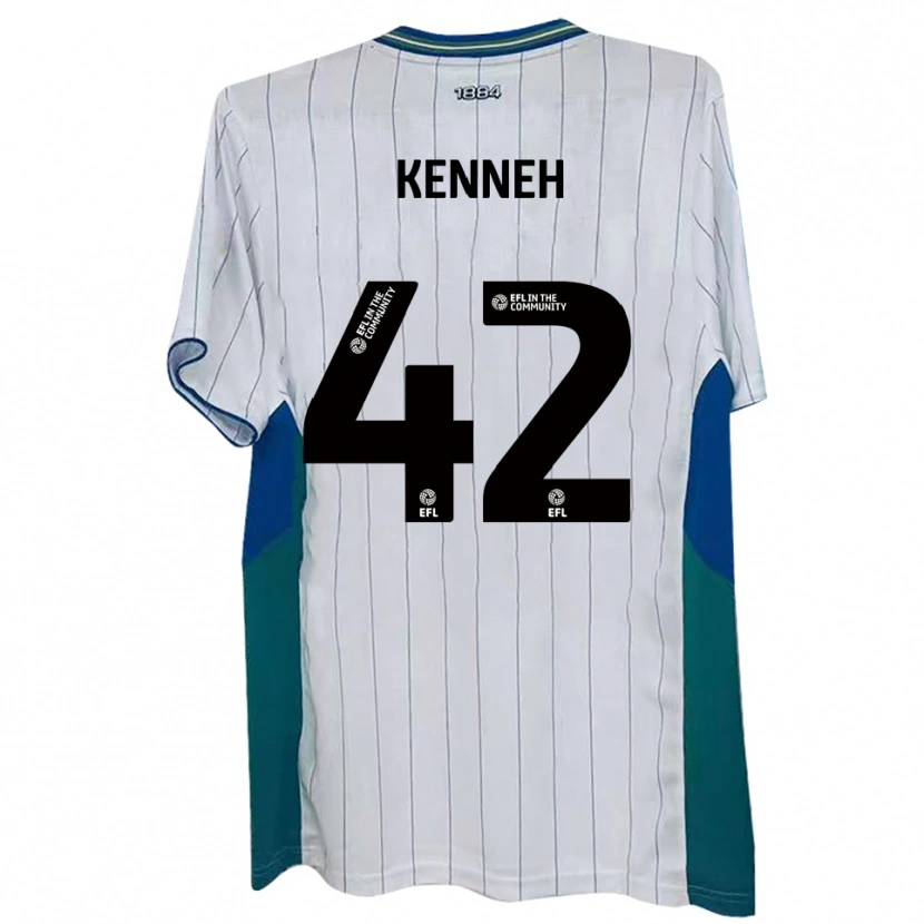 Danxen Homem Camisola Nohan Kenneh #42 Branco Verde Azul Principal 2025/26 Camisa