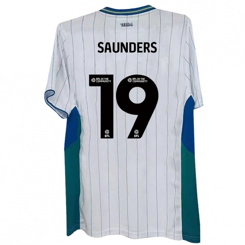 Danxen Homem Camisola Harvey Saunders #19 Branco Verde Azul Principal 2025/26 Camisa