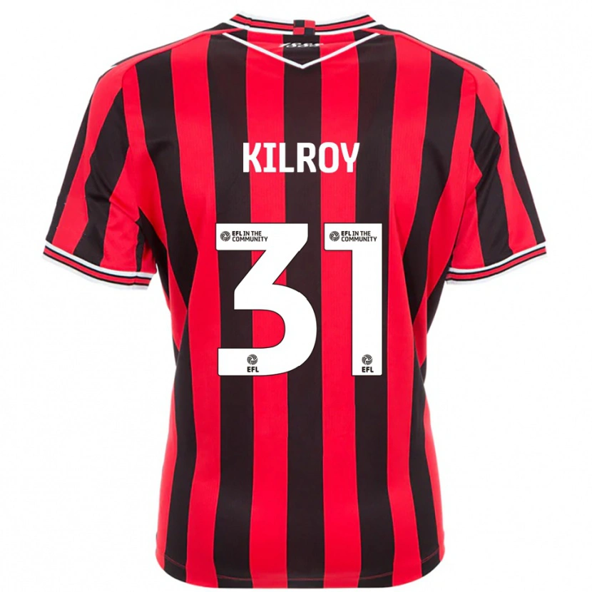 Danxen Homem Camisola Jenson Kilroy #31 Vermelho Preto Principal 2025/26 Camisa