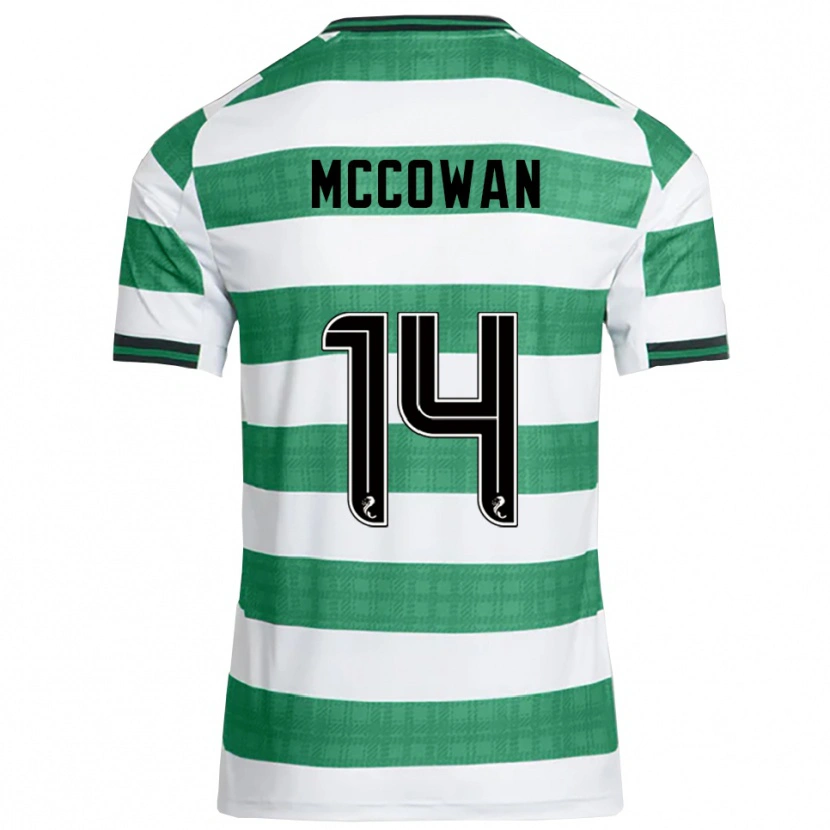 Danxen Homem Camisola Luke Mccowan #14 Verde Branco Principal 2025/26 Camisa