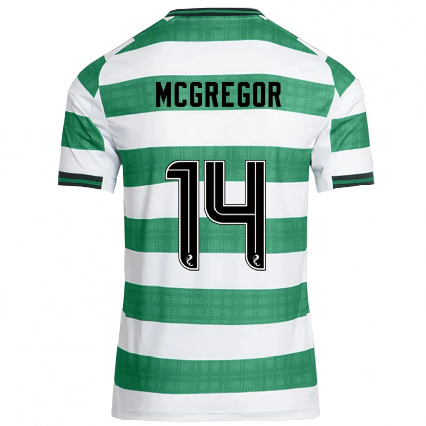 Danxen Homem Camisola Shannon Mcgregor #14 Verde Branco Principal 2025/26 Camisa