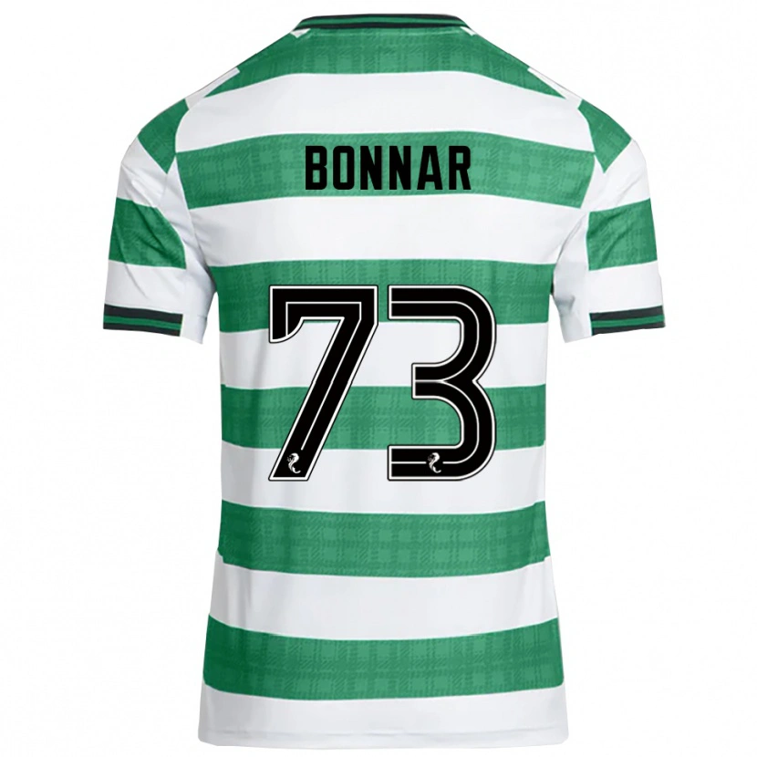 Danxen Homem Camisola Jude Bonnar #73 Verde Branco Principal 2025/26 Camisa