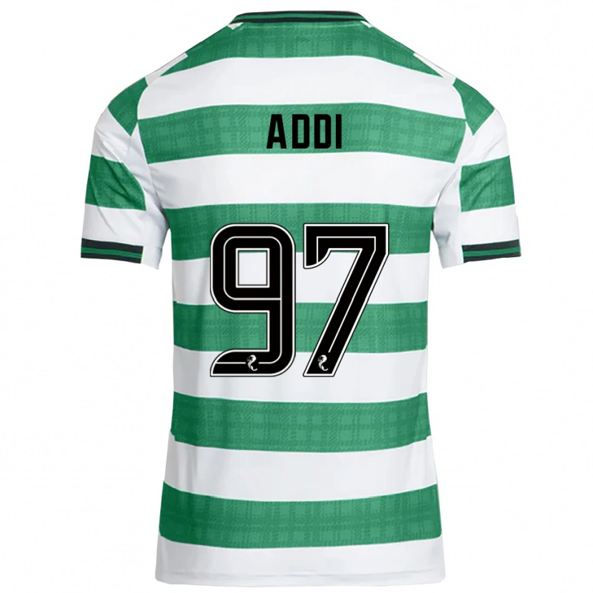 Danxen Homem Camisola Imane Addi #97 Verde Branco Principal 2025/26 Camisa