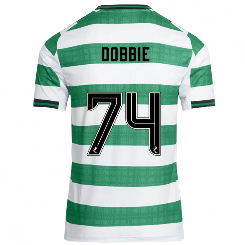 Danxen Homem Camisola Lewis Dobbie #74 Verde Branco Principal 2025/26 Camisa