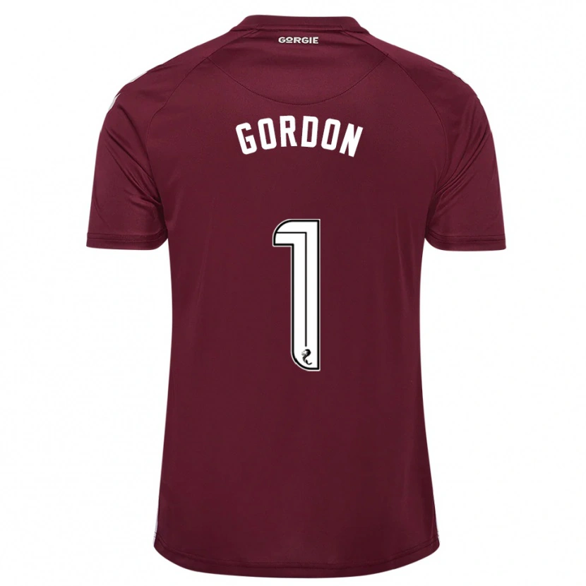 Danxen Homem Camisola Craig Gordon #1 Vinho Branco Principal 2025/26 Camisa