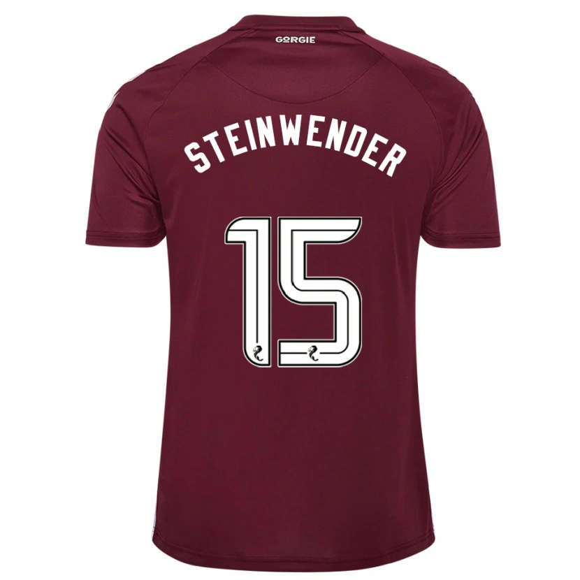 Danxen Homem Camisola Michael Steinwender #15 Vinho Branco Principal 2025/26 Camisa