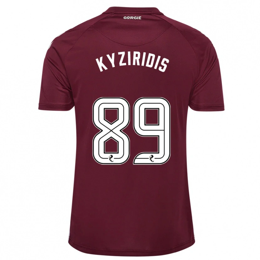 Danxen Homem Camisola Alexandros Kyziridis #89 Vinho Branco Principal 2025/26 Camisa
