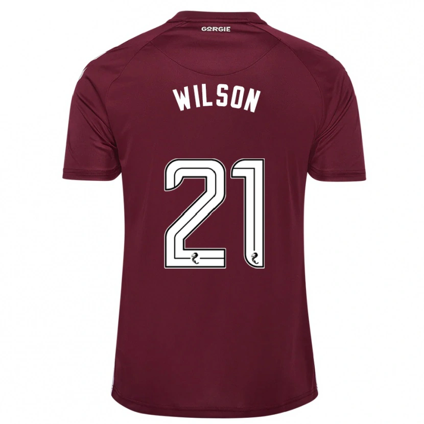 Danxen Homem Camisola James Wilson #21 Vinho Branco Principal 2025/26 Camisa
