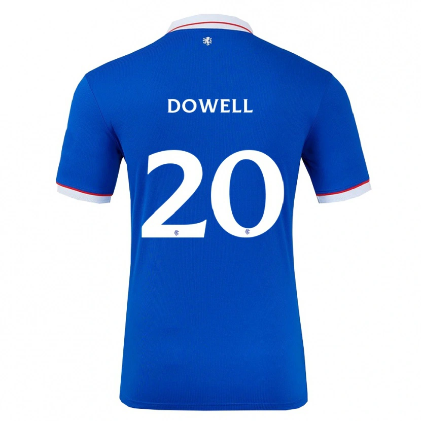 Danxen Homem Camisola Kieran Dowell #20 Azul Branco Principal 2025/26 Camisa