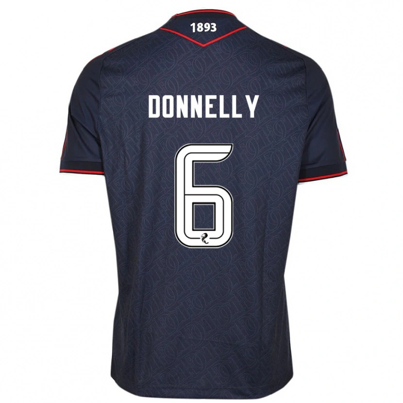 Danxen Homem Camisola Aaron Donnelly #6 Azul Marinho Branco Principal 2025/26 Camisa