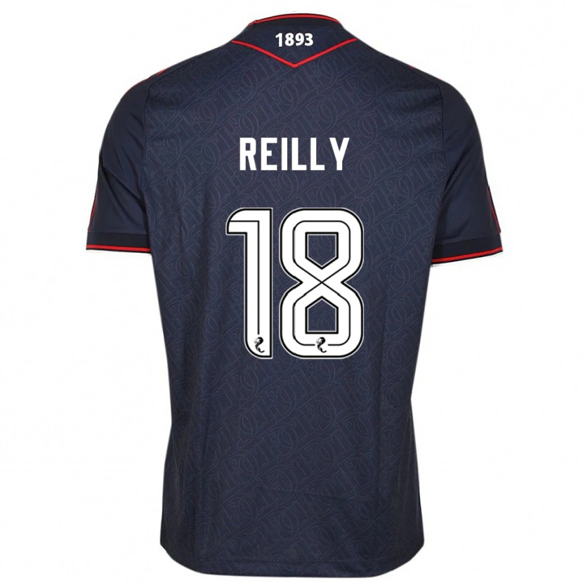 Danxen Homem Camisola Charlie Reilly #18 Azul Marinho Branco Principal 2025/26 Camisa