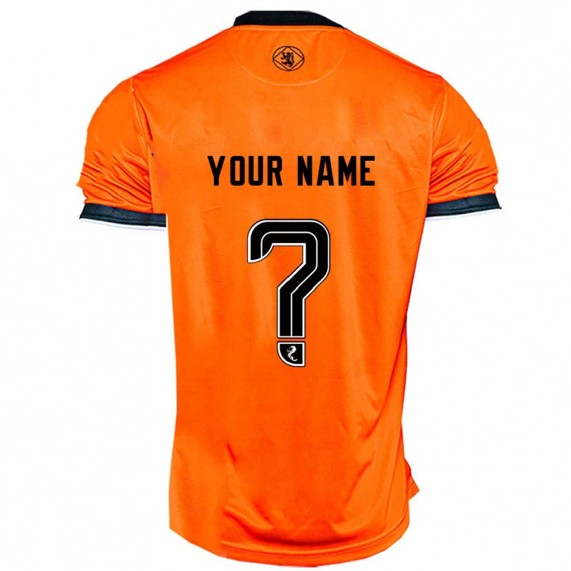 Danxen Homem Camisola Seu Nome #0 Laranja Preto Principal 2025/26 Camisa