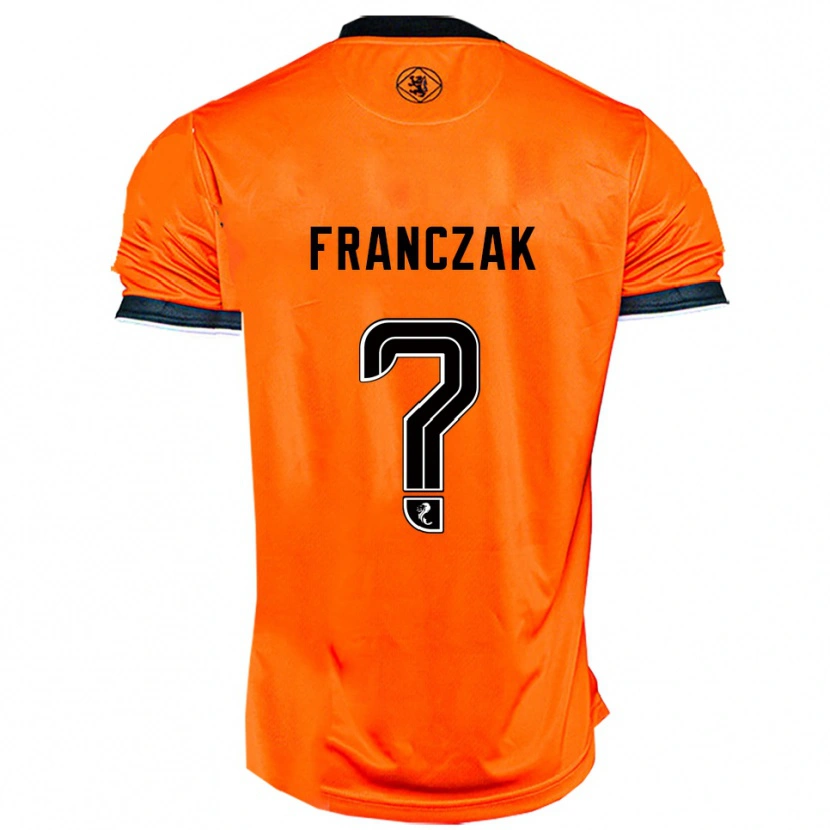 Danxen Homem Camisola Emil Franczak #0 Laranja Preto Principal 2025/26 Camisa