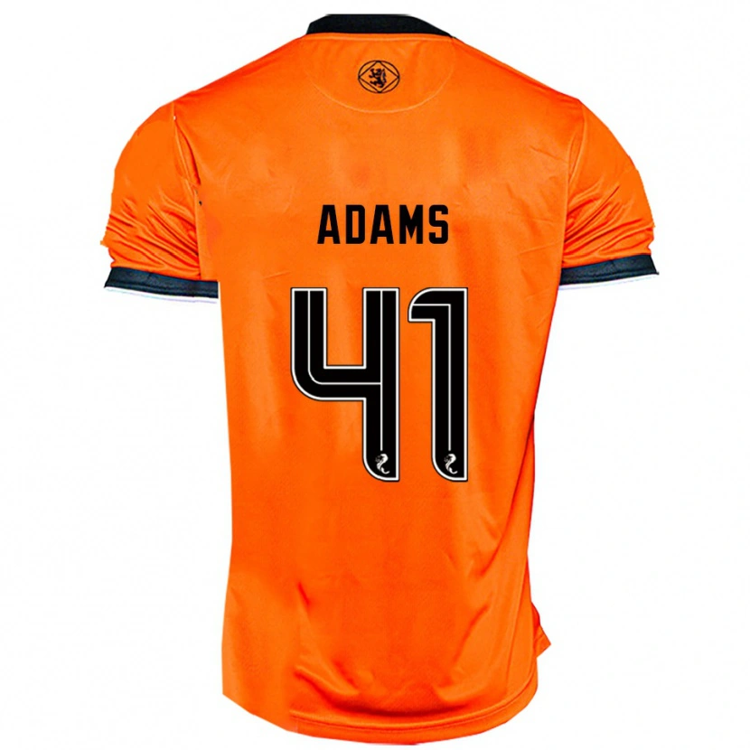 Danxen Homem Camisola Ruairidh Adams #41 Laranja Preto Principal 2025/26 Camisa
