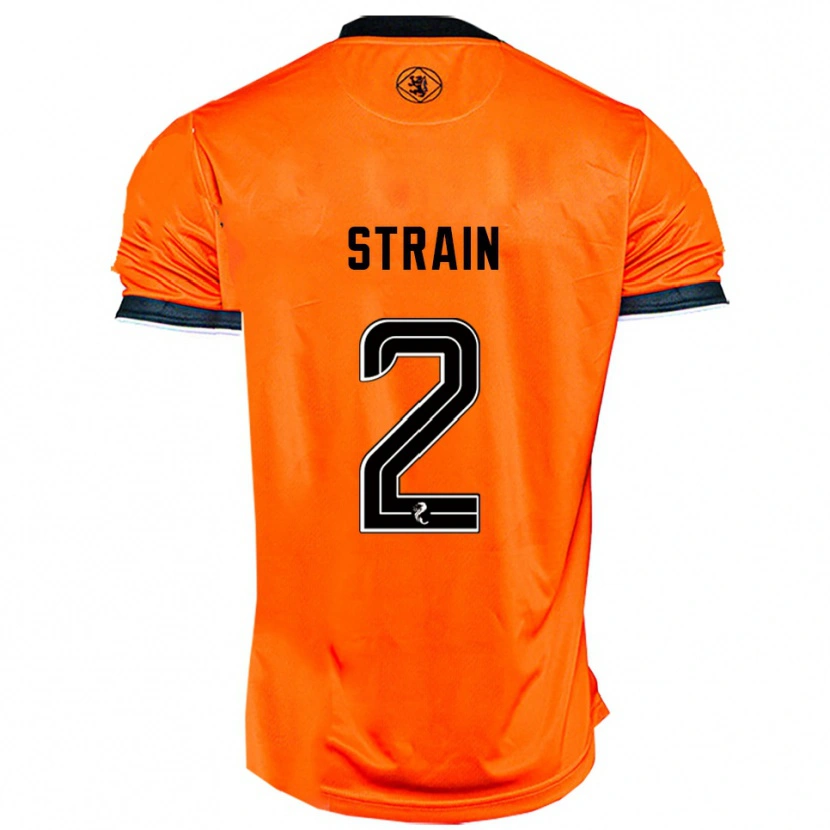 Danxen Homem Camisola Ryan Strain #2 Laranja Preto Principal 2025/26 Camisa