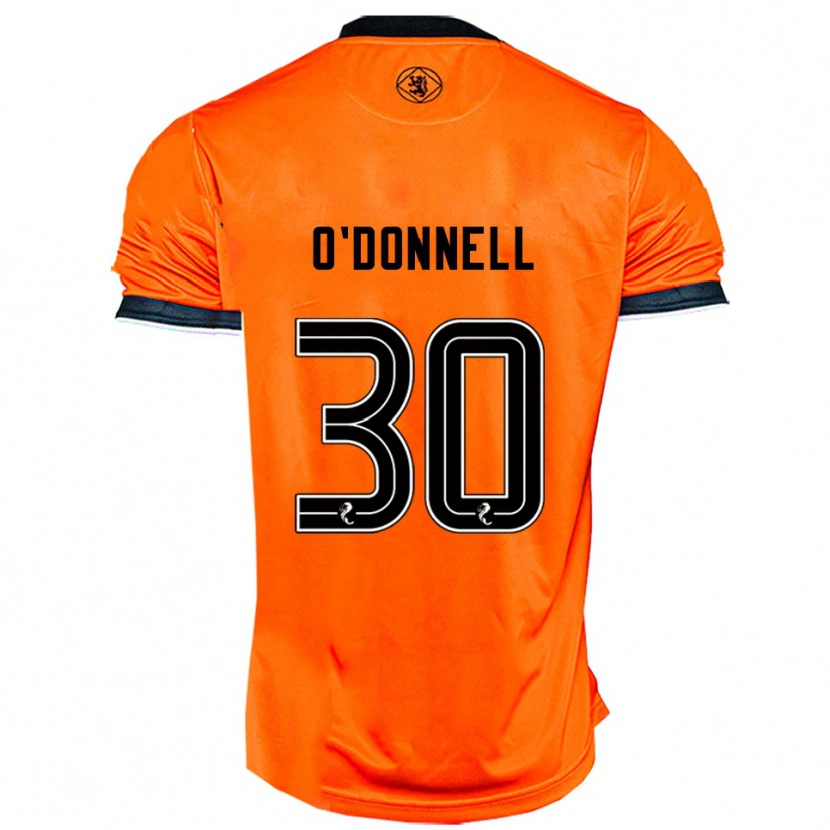 Danxen Homem Camisola Lewis O'donnell #30 Laranja Preto Principal 2025/26 Camisa