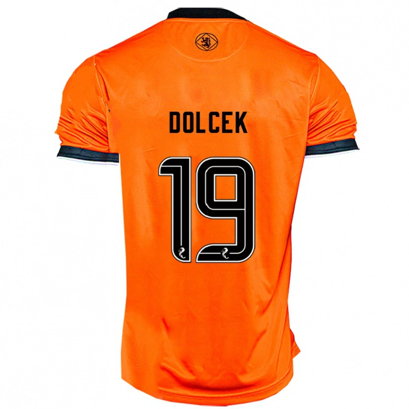 Danxen Homem Camisola Ivan Dolcek #19 Laranja Preto Principal 2025/26 Camisa