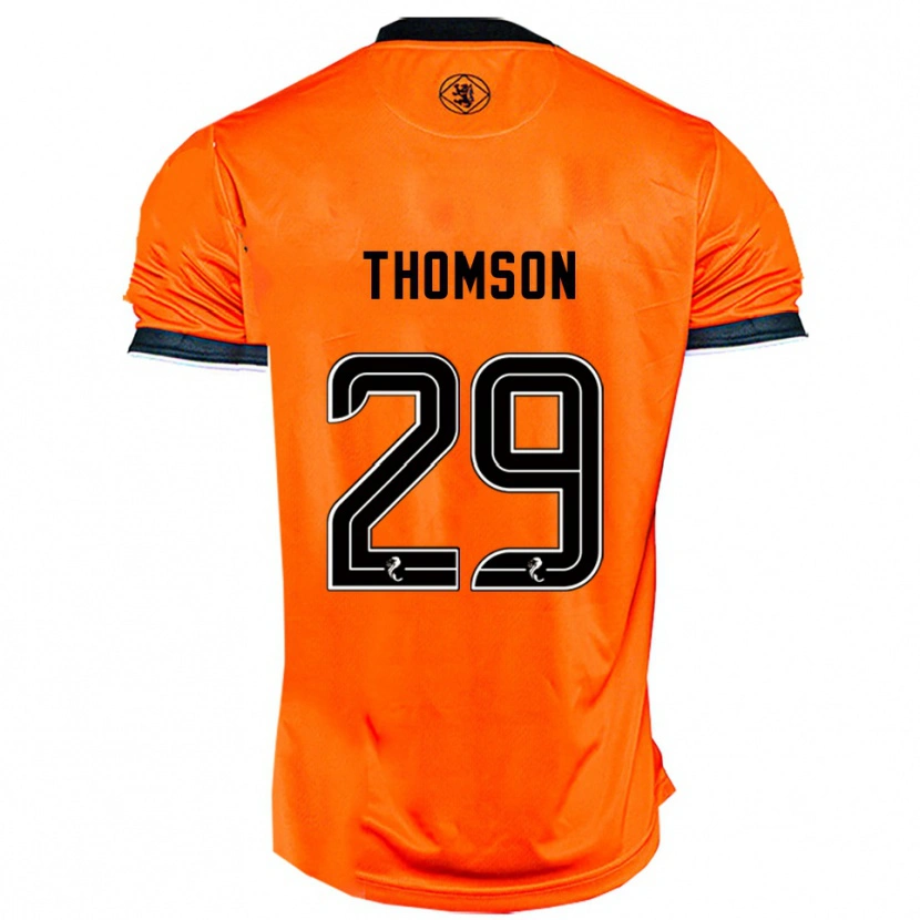 Danxen Homem Camisola Miller Thomson #29 Laranja Preto Principal 2025/26 Camisa
