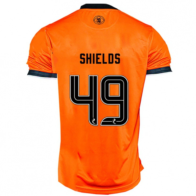Danxen Homem Camisola Conal Shields #49 Laranja Preto Principal 2025/26 Camisa