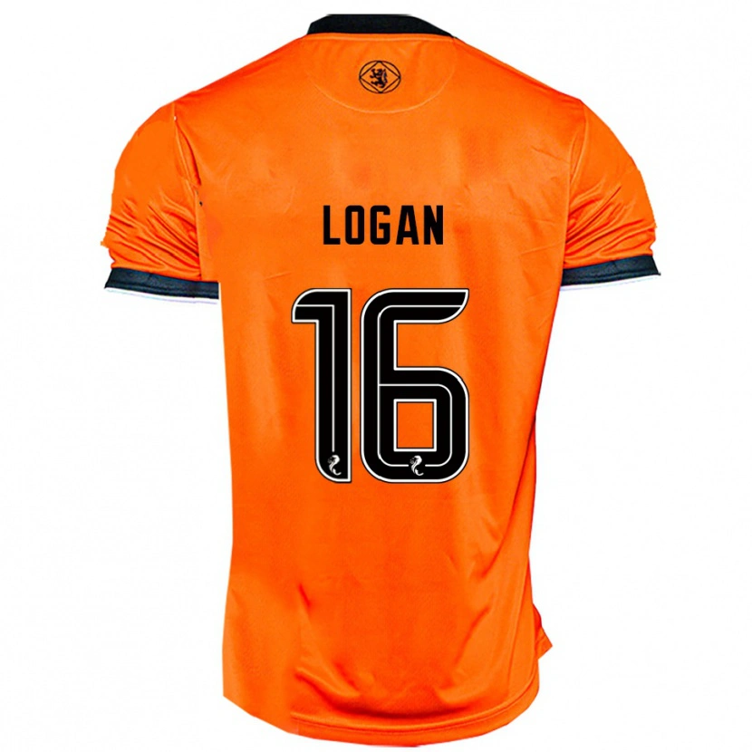 Danxen Homem Camisola Alex Logan #16 Laranja Preto Principal 2025/26 Camisa