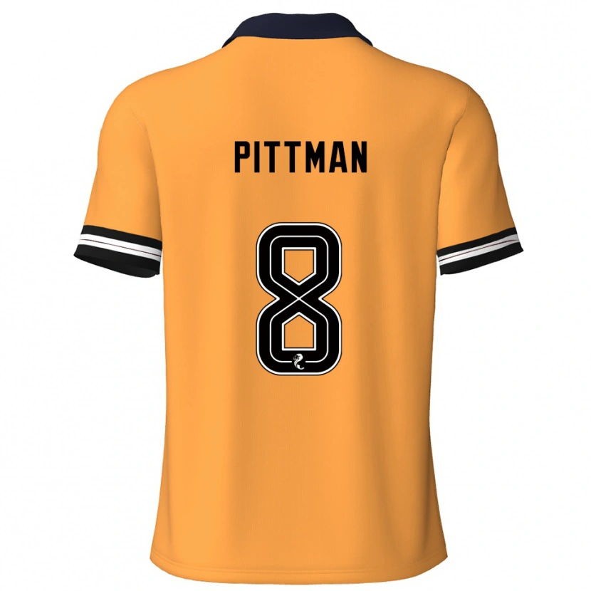 Danxen Homem Camisola Scott Pittman #8 Amarelo Preto Principal 2025/26 Camisa