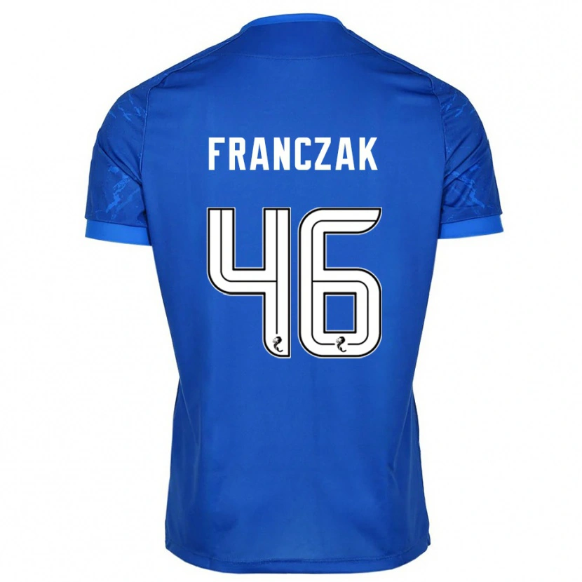 Danxen Homem Camisola Franciszek Franczak #46 Azul Branco Principal 2025/26 Camisa