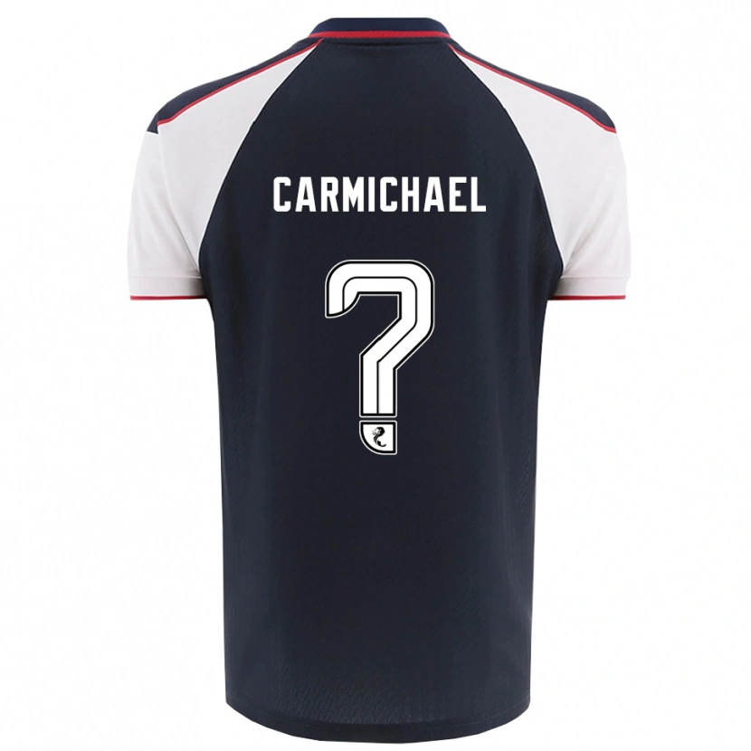 Danxen Homem Camisola Liam Carmichael #0 Azul Marinho Branco Principal 2025/26 Camisa