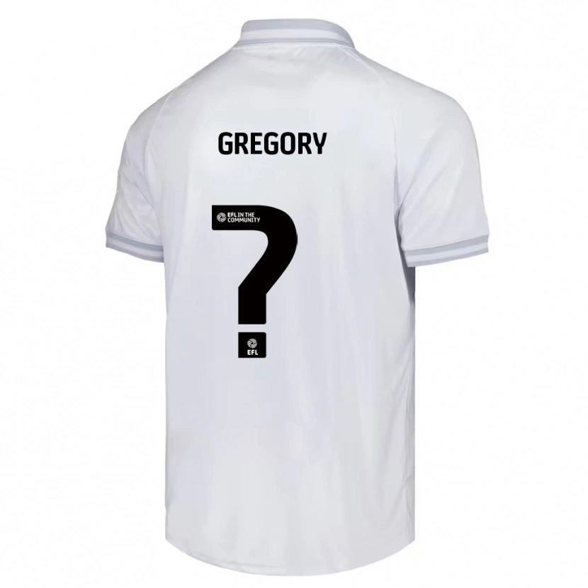 Danxen Homem Camisola Jodie Gregory #0 Branco Cinza Preto Alternativa 2025/26 Camisa