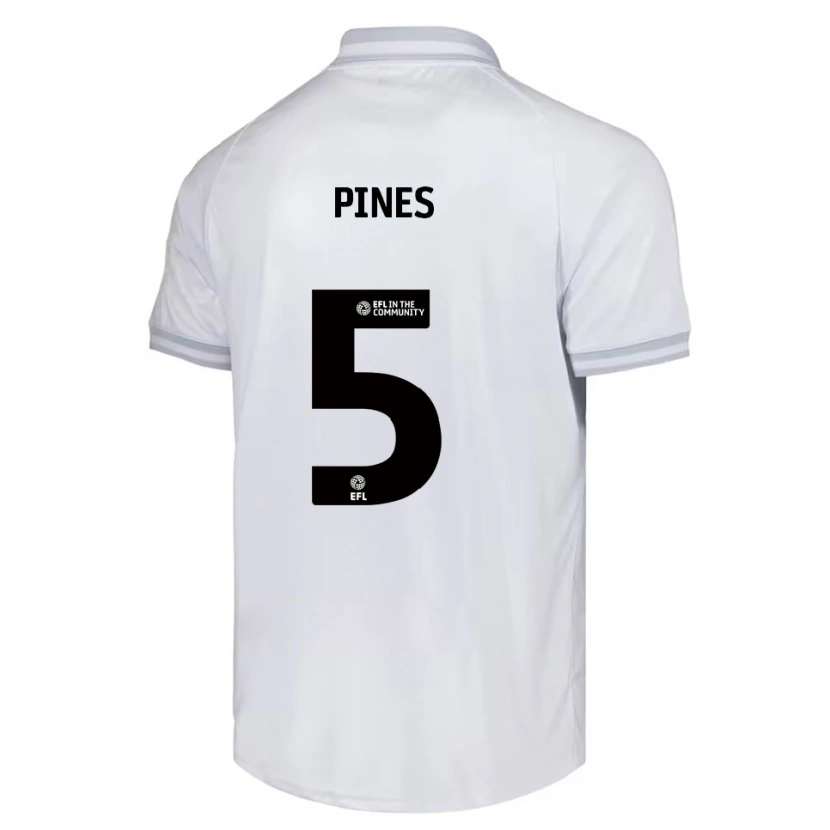 Danxen Homem Camisola Donovan Pines #5 Branco Cinza Preto Alternativa 2025/26 Camisa