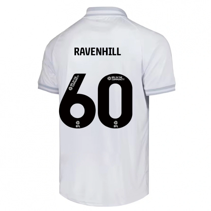 Danxen Homem Camisola Rogan Ravenhill #60 Branco Cinza Preto Alternativa 2025/26 Camisa