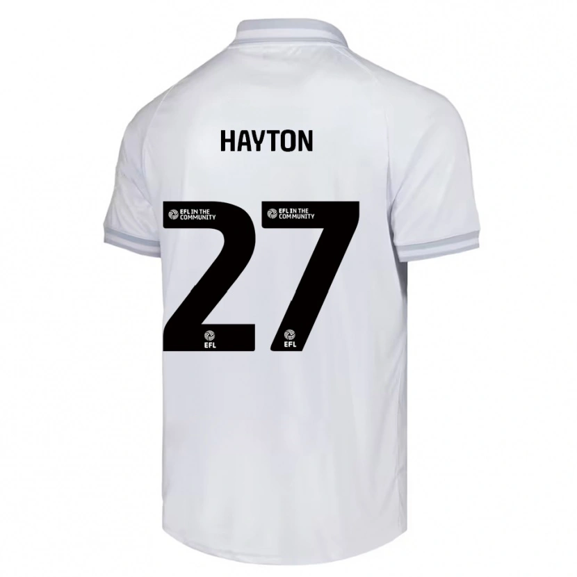 Danxen Homem Camisola Adam Hayton #27 Branco Cinza Preto Alternativa 2025/26 Camisa