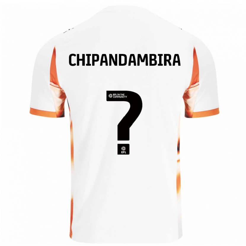 Danxen Homem Camisola Tafadzwa Chipandambira #0 Branco Laranja Preto Alternativa 2025/26 Camisa