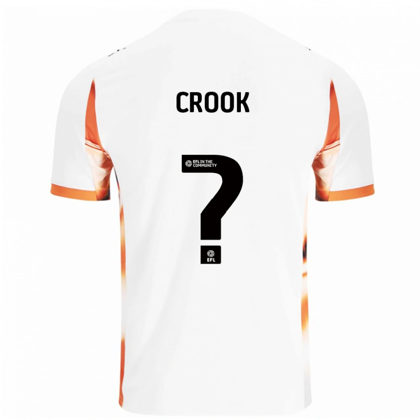 Danxen Homem Camisola Amy Crook #0 Branco Laranja Preto Alternativa 2025/26 Camisa