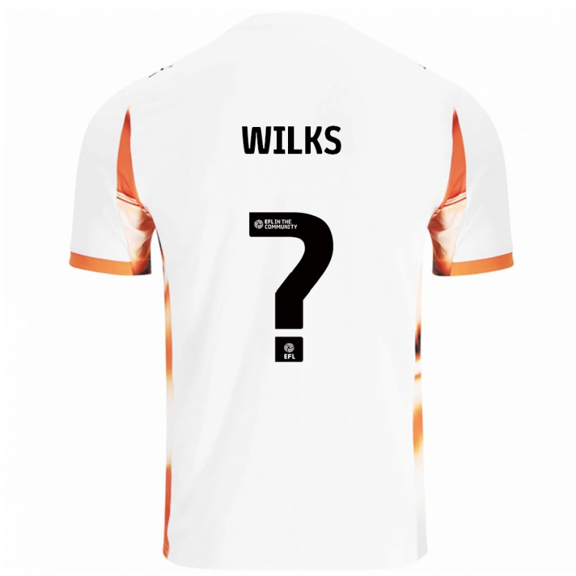 Danxen Homem Camisola Rebecca Wilks #0 Branco Laranja Preto Alternativa 2025/26 Camisa