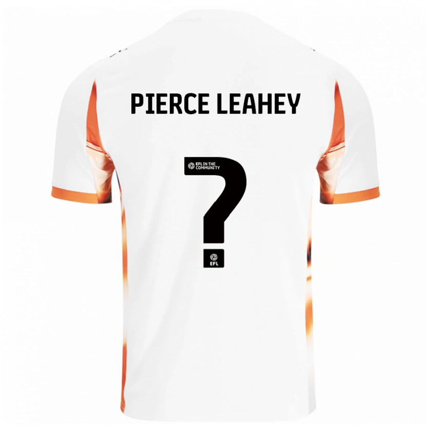 Danxen Homem Camisola Faye Pierce-Leahey #0 Branco Laranja Preto Alternativa 2025/26 Camisa