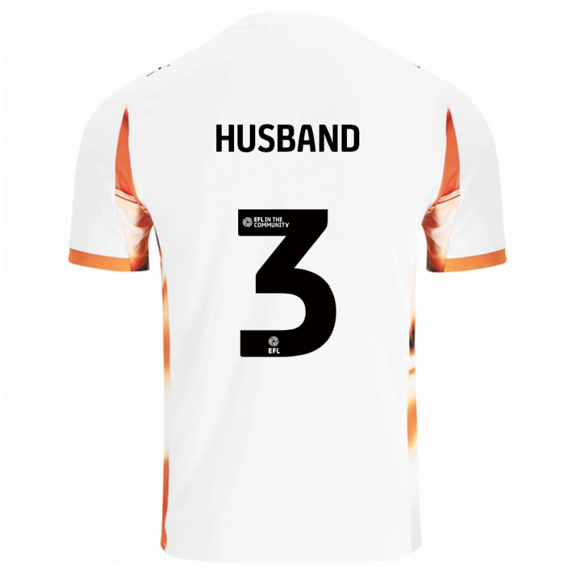 Danxen Homem Camisola James Husband #3 Branco Laranja Preto Alternativa 2025/26 Camisa