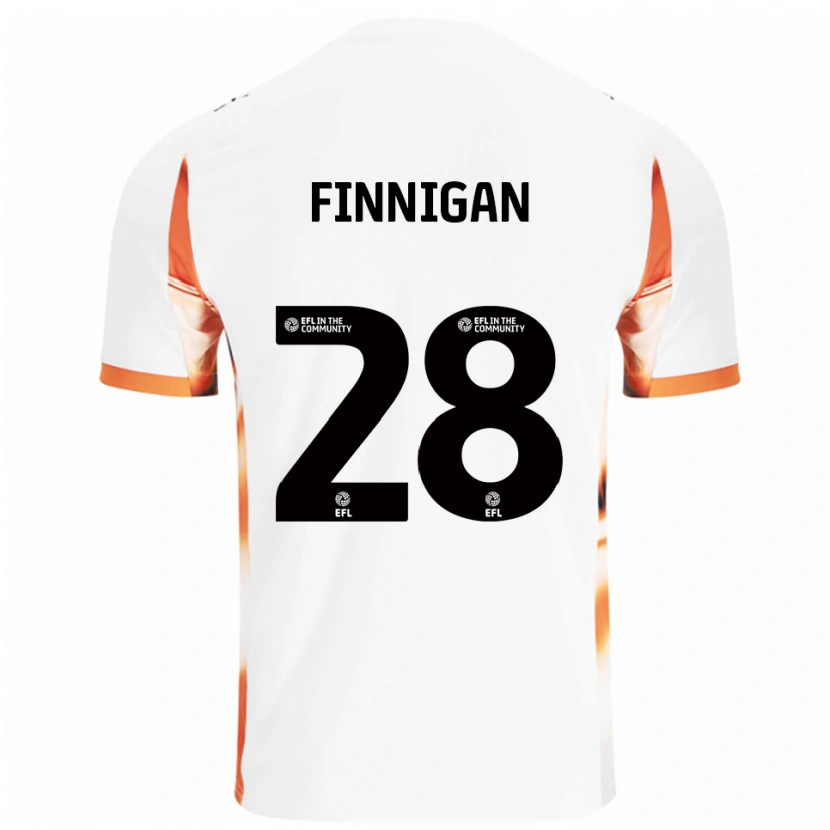 Danxen Homem Camisola Ryan Finnigan #28 Branco Laranja Preto Alternativa 2025/26 Camisa