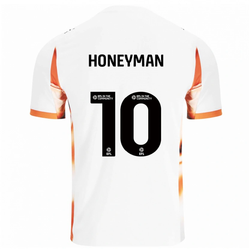 Danxen Homem Camisola George Honeyman #10 Branco Laranja Preto Alternativa 2025/26 Camisa