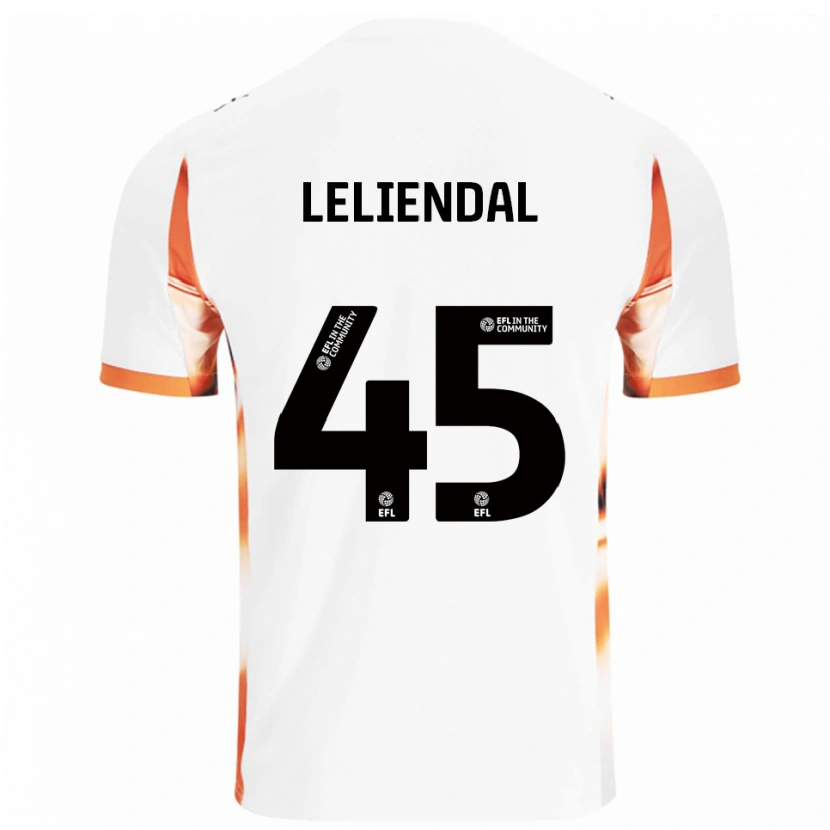 Danxen Homem Camisola Ky-Mani Leliendal #45 Branco Laranja Preto Alternativa 2025/26 Camisa