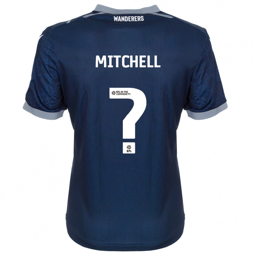 Danxen Homem Camisola Maisy Mitchell #0 Azul Marinho Cinza Alternativa 2025/26 Camisa