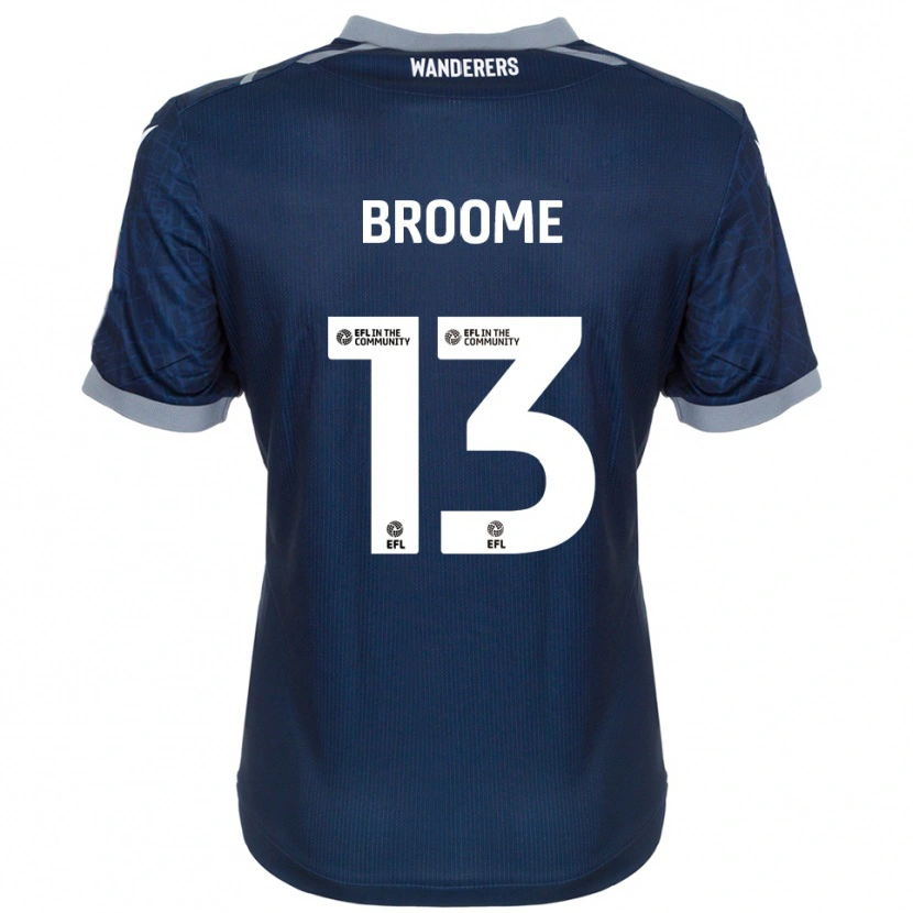Danxen Homem Camisola Nathan Broome #13 Azul Marinho Cinza Alternativa 2025/26 Camisa